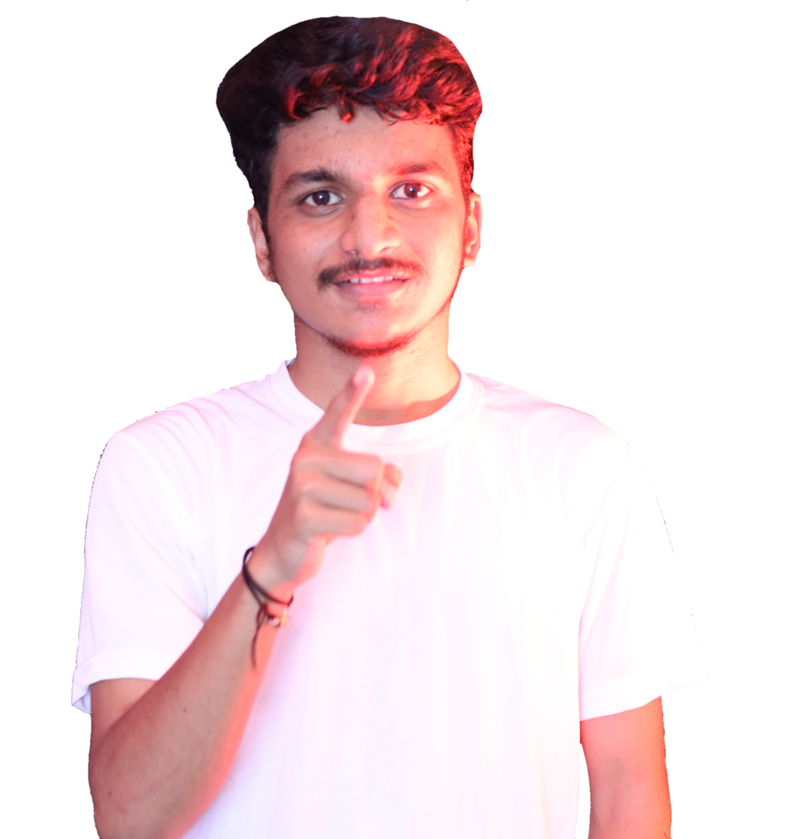 Vishnu Chamarthi pointing